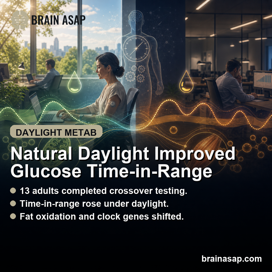 Natural Daylight During Office Hours Improved Glucose Time-in-Range and Shifted Substrate Metabolism in Type 2 Diabetes