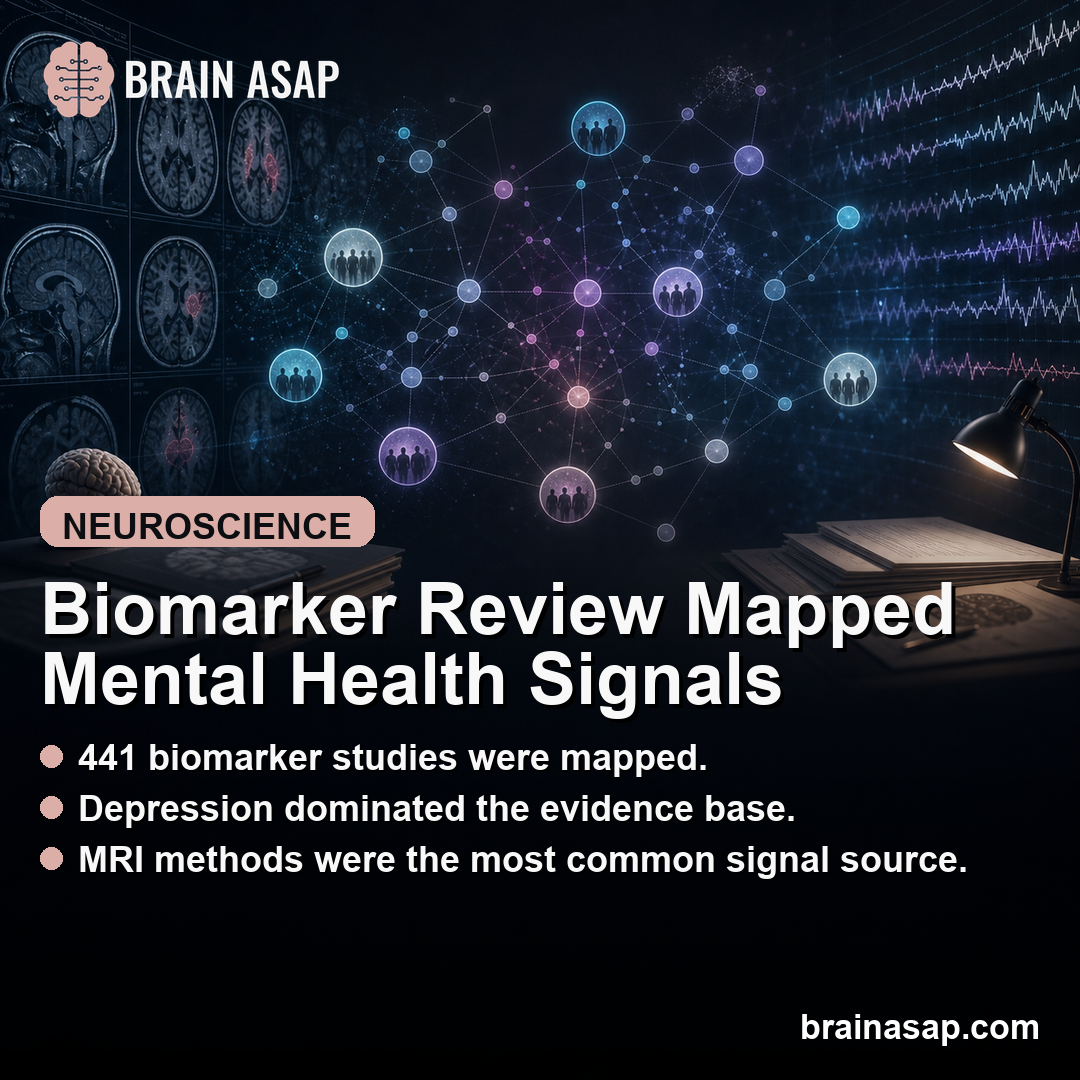 Mental Health Brain Biomarker Studies Were Mostly Small and Cross-Sectional