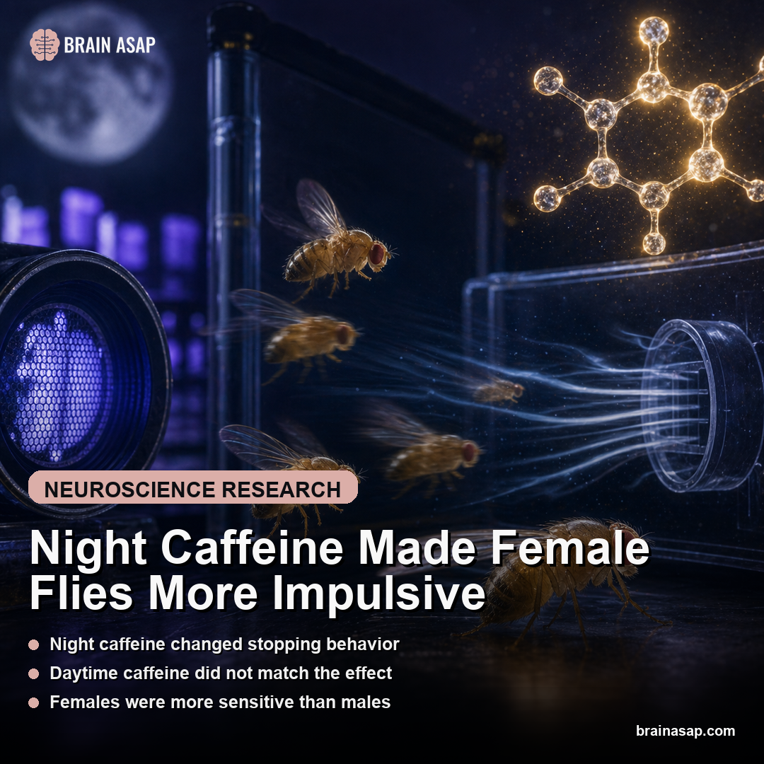 Night Caffeine Made Female Flies More Impulsive