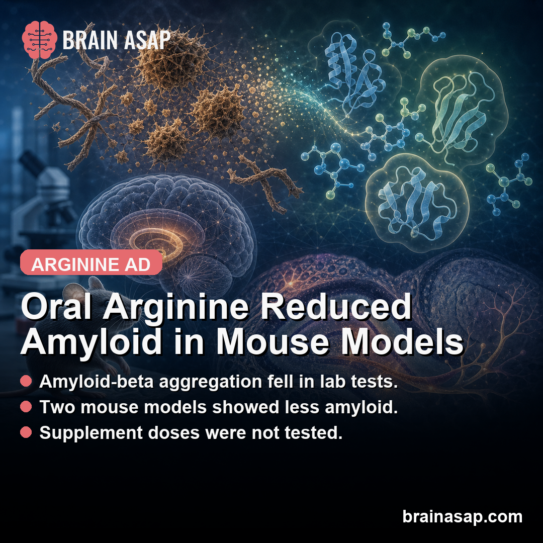 Oral Arginine Reduced Amyloid-Beta Pathology in Two Mouse Models of Alzheimer's Disease