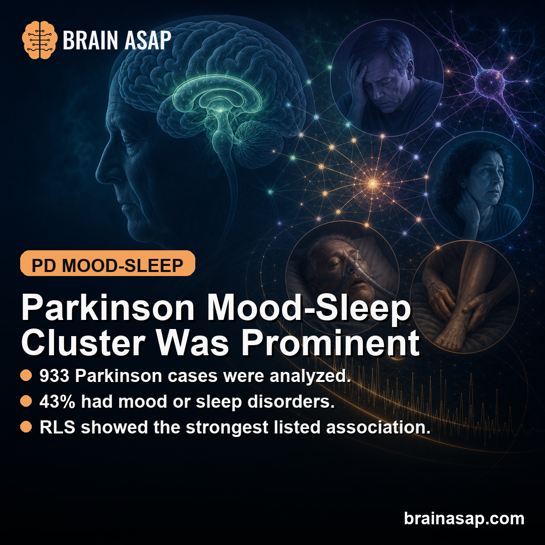 Parkinson's Patients Had a Prominent Mood-Sleep Cluster