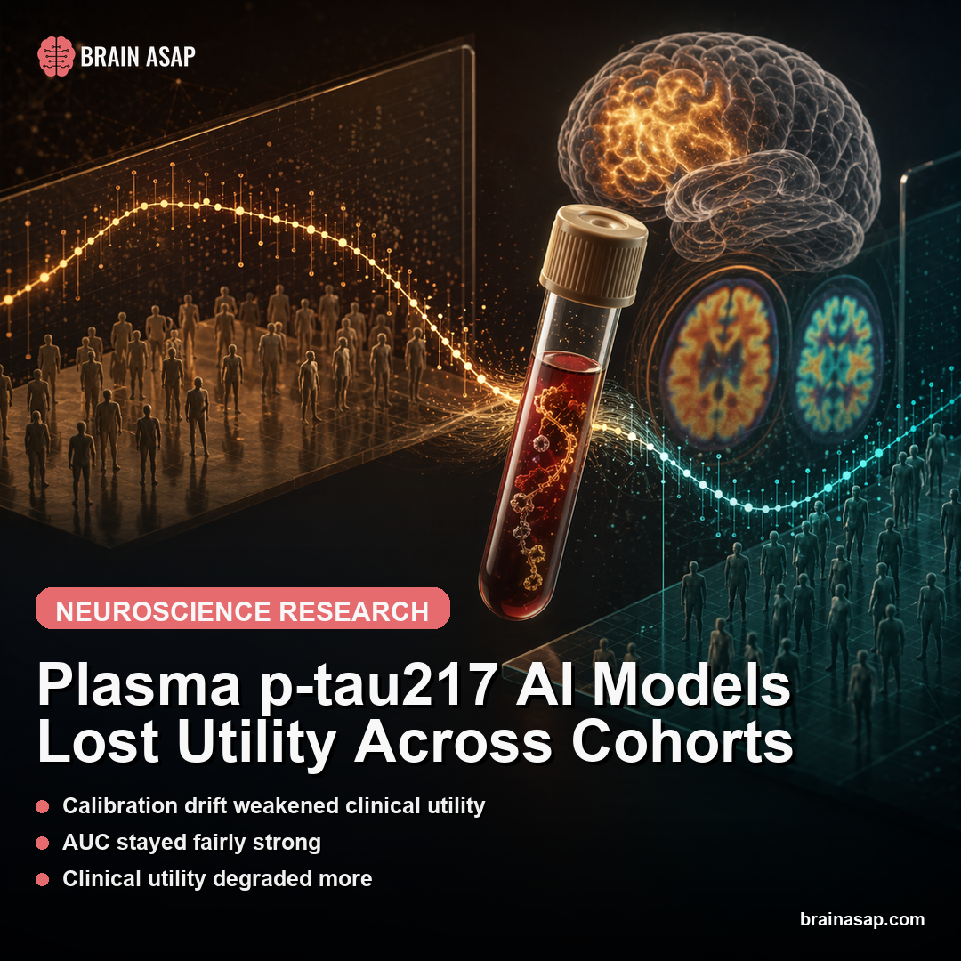 Plasma p-tau217 AI Models Lost Utility Across Cohorts