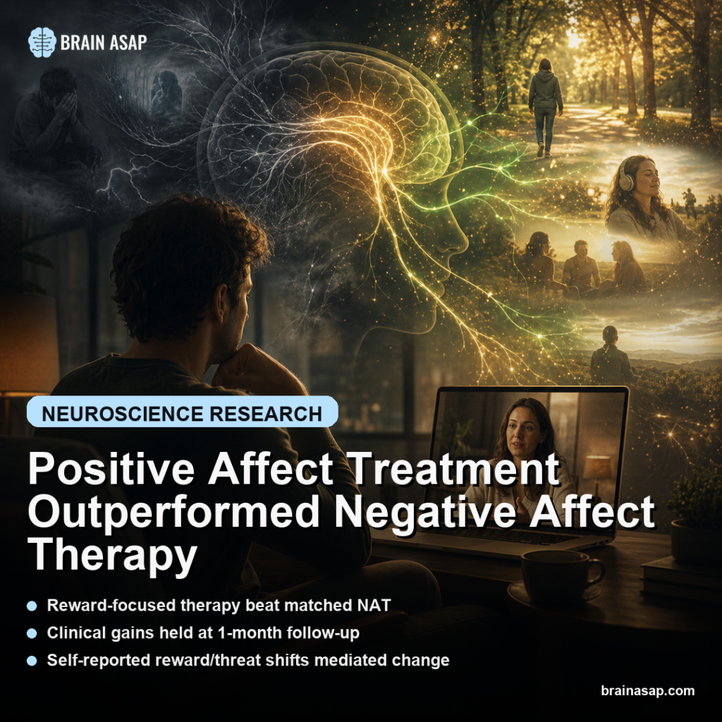Positive Affect Treatment Outperformed Negative Affect Therapy - Brain ASAP