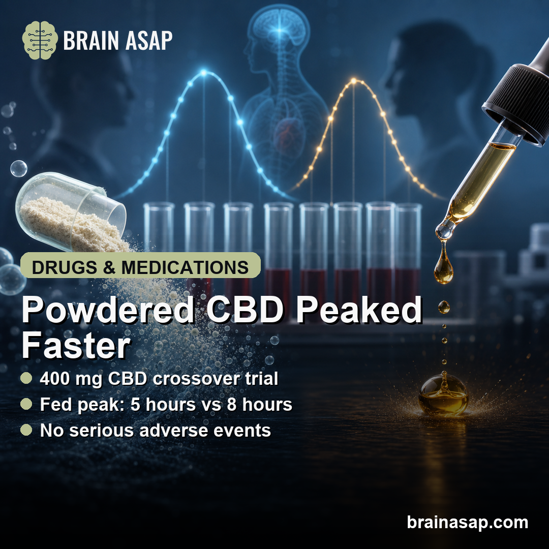 400 mg Powdered CBD Formulation Absorbed Faster Than Epidyolex
