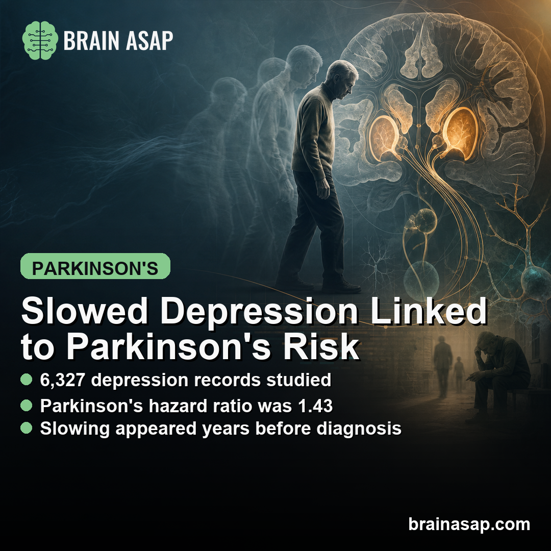 Psychomotor Retardation in Depression Linked to Parkinson's Risk