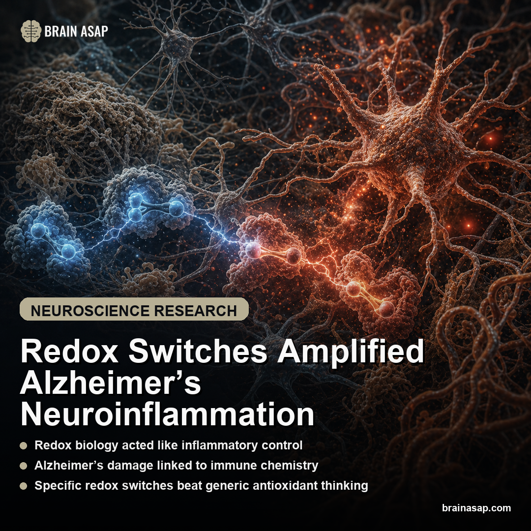 Redox Switches Amplified Alzheimer’s Neuroinflammation