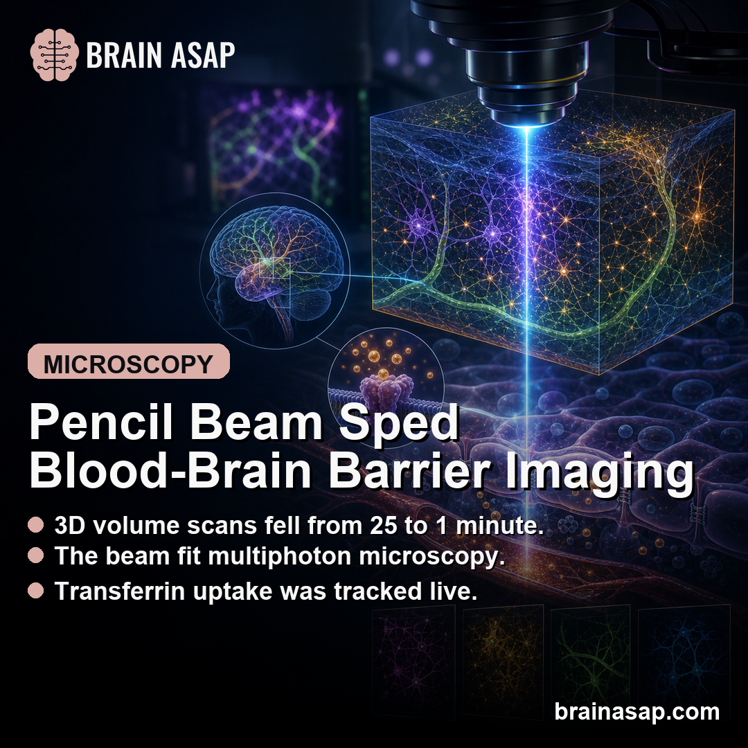 Self-Localized Pencil Beam Improved 3D Multiphoton BBB Imaging
