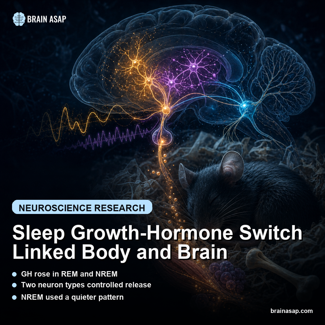 Sleep Growth-Hormone Switch Linked Body and Brain
