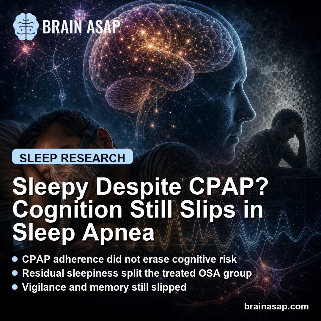 Sleepy Despite CPAP? Cognition Still Slips in Sleep Apnea