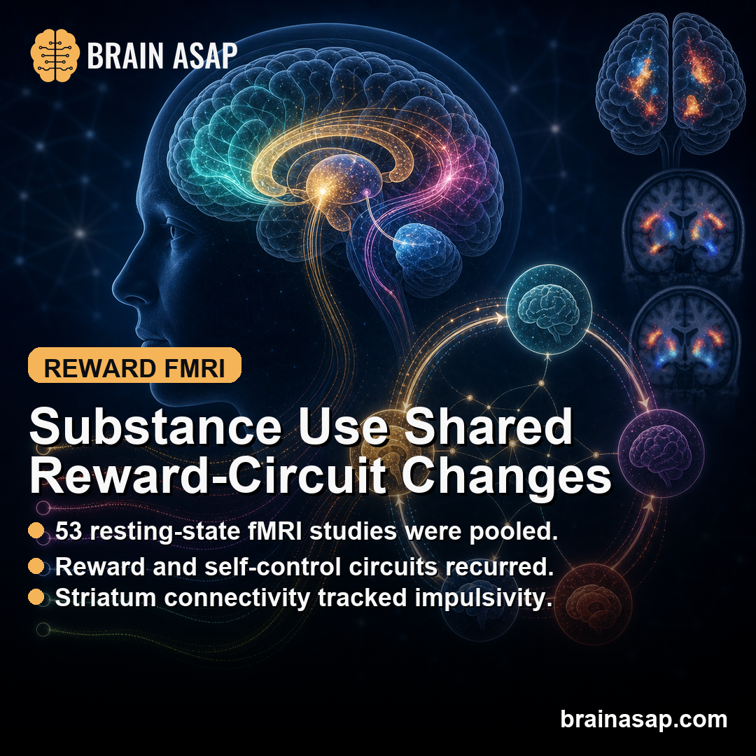 Substance Use Disorder Shared Reward-Circuit fMRI Abnormalities