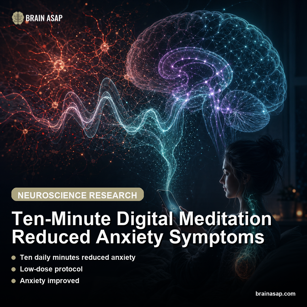 Ten-Minute Digital Meditation Reduced Anxiety Symptoms