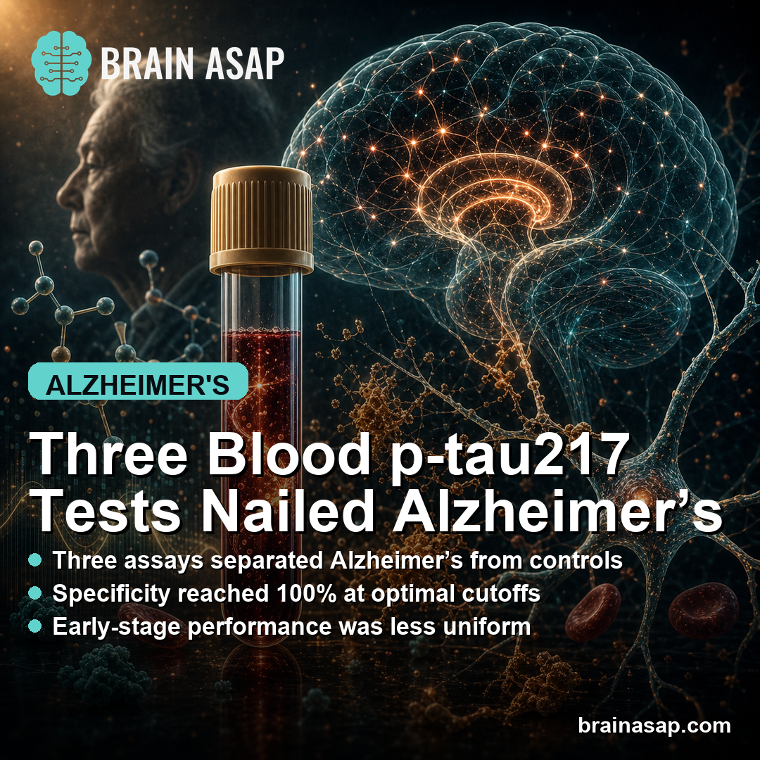 Three Blood p-tau217 Tests All Nailed Alzheimer's Diagnosis