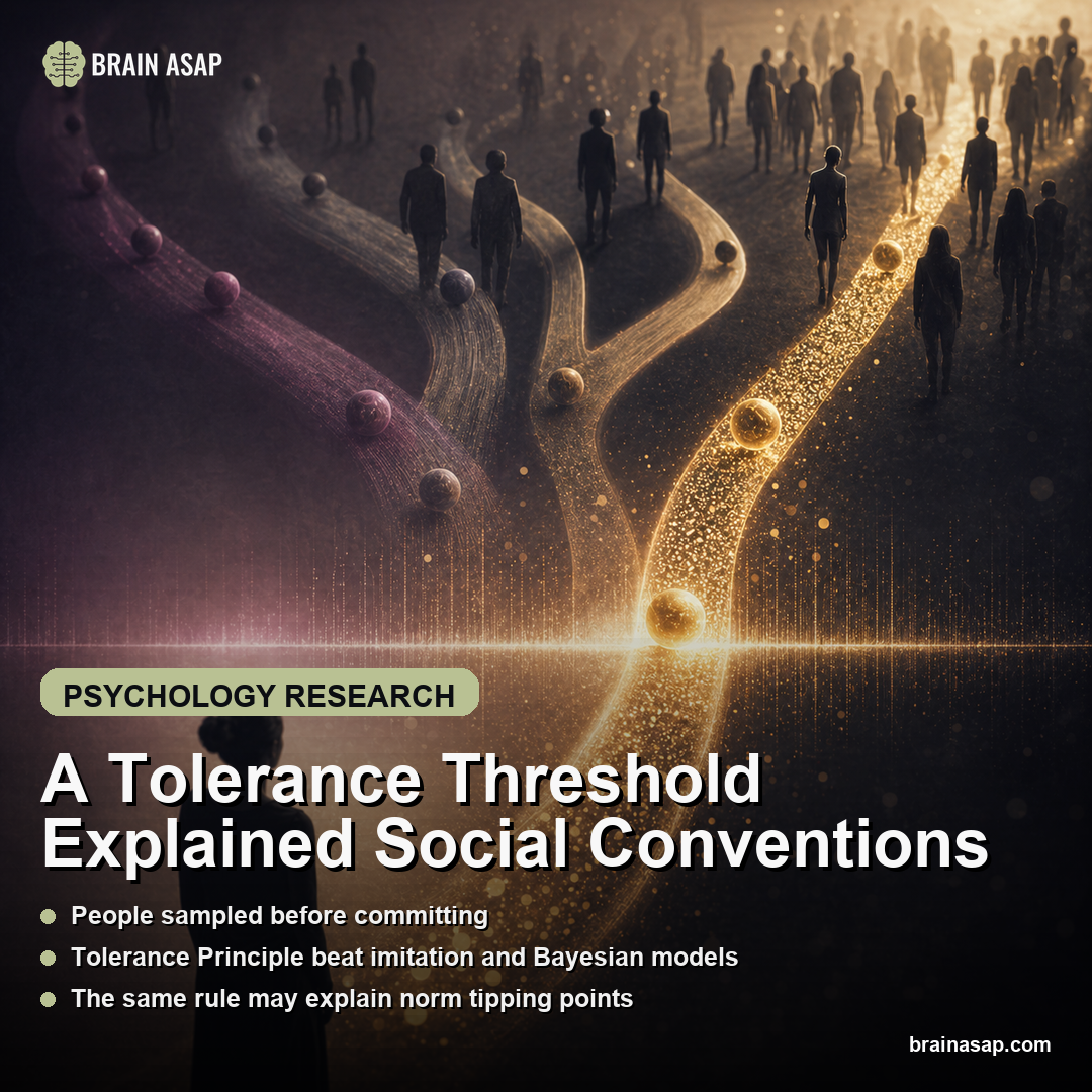 A Tolerance Threshold Explained Social Conventions