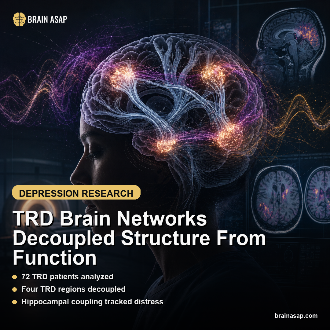 TRD Brain Networks Decoupled Structure From Function