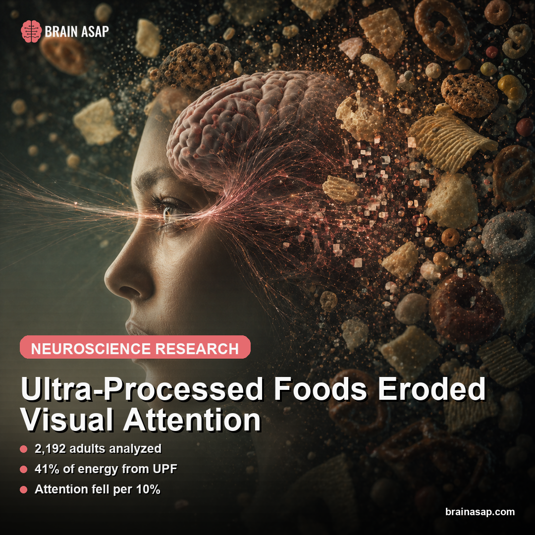 Ultra-Processed Foods Eroded Visual Attention
