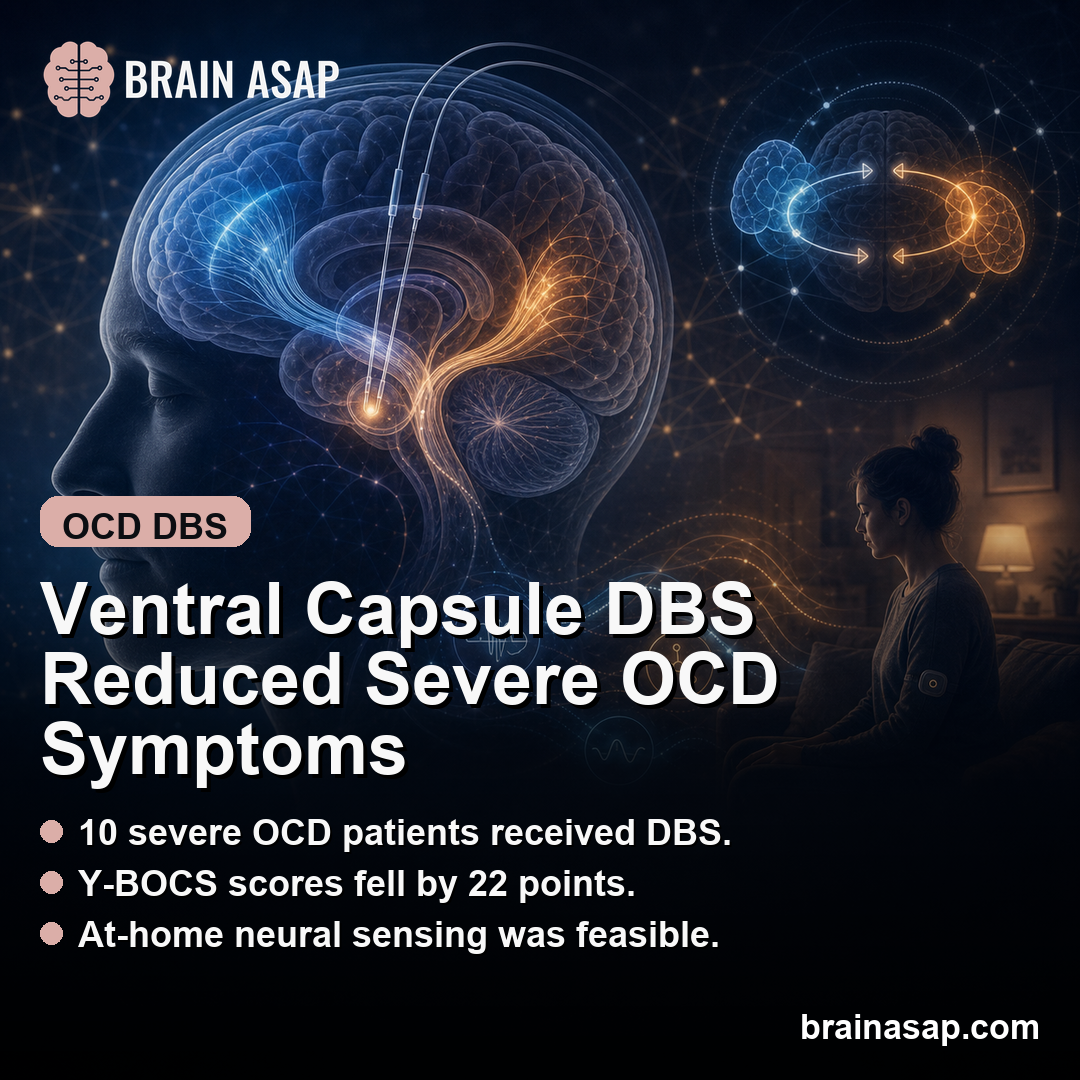 Ventral Capsule DBS Reduced Severe OCD Symptoms by 60%