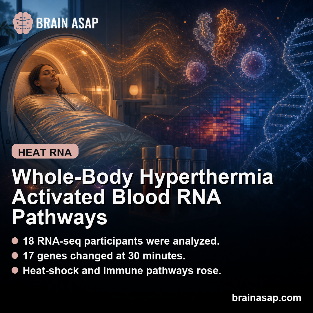 Whole-Body Hyperthermia Activated Blood RNA Pathways in Major Depression