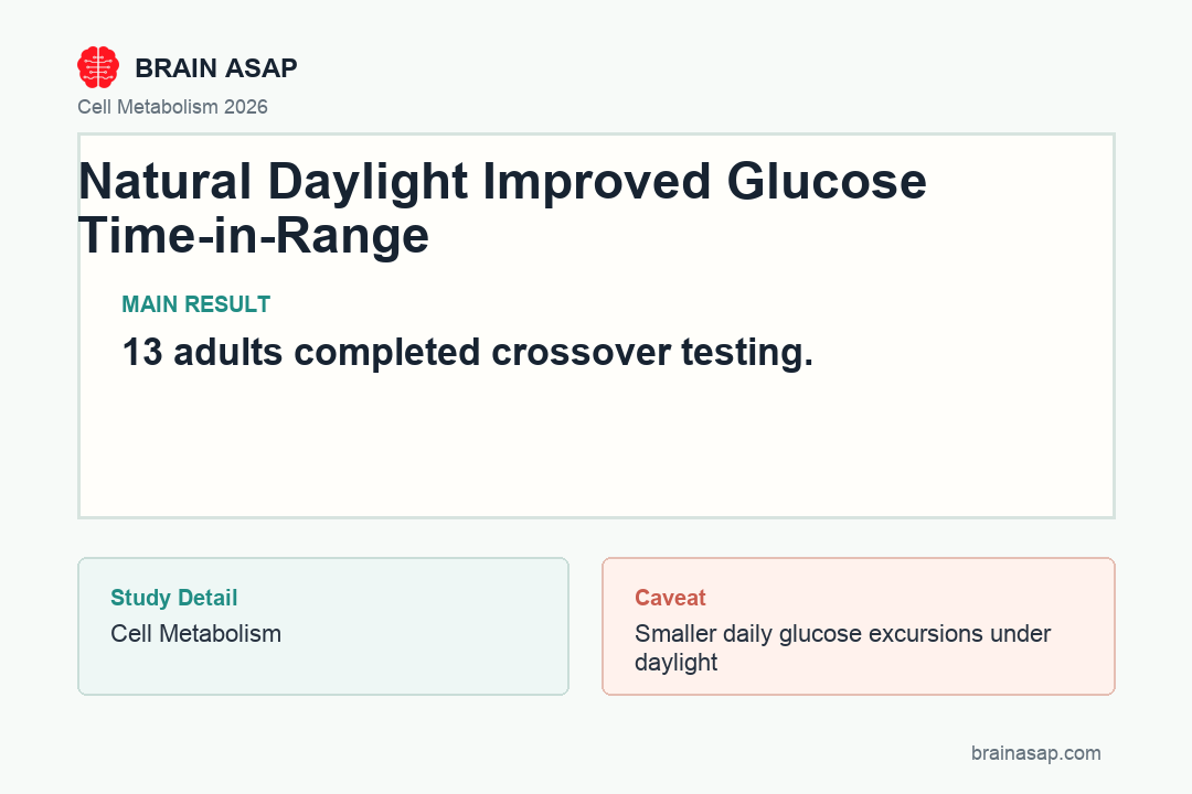 Comparison of glucose time-in-range and substrate metabolism between natural daylight and artificial office lighting conditions in adults with type 2 diabetes