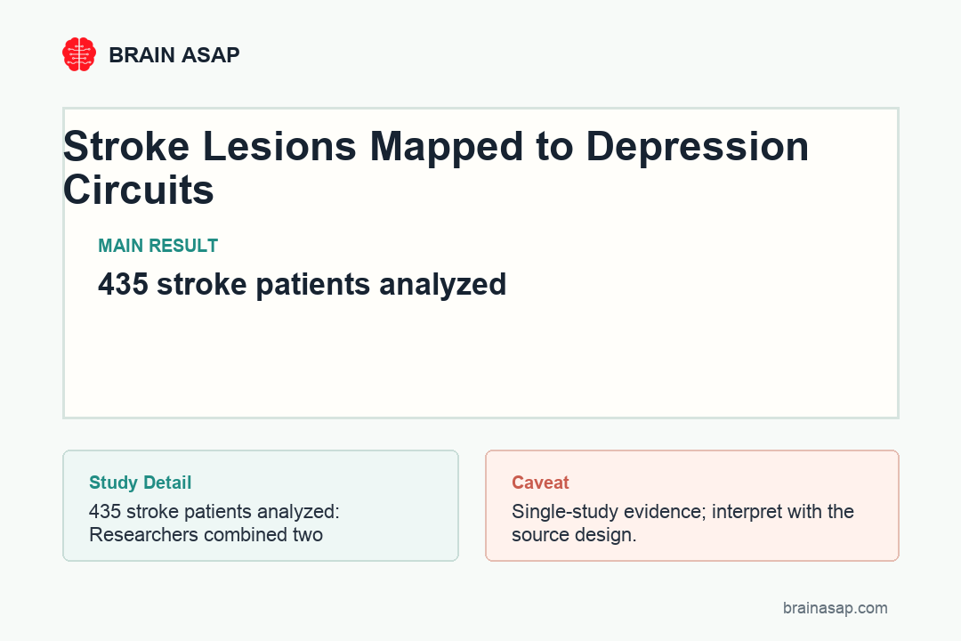Table comparing adjusted odds ratios for serotonin transporter, acetylcholine transporter, and dopamine D1 network damage in post-stroke depressive symptoms