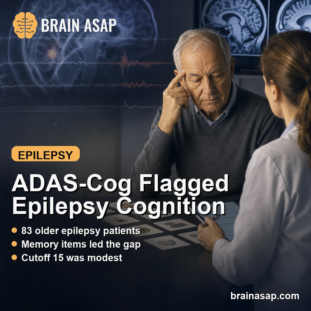 ADAS-Cog-13 Flagged Cognitive Impairment in Older Adults With Focal Epilepsy