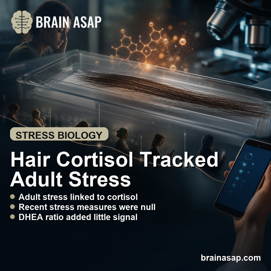 Adult Stressor Severity Linked to Higher Hair Cortisol in One Study