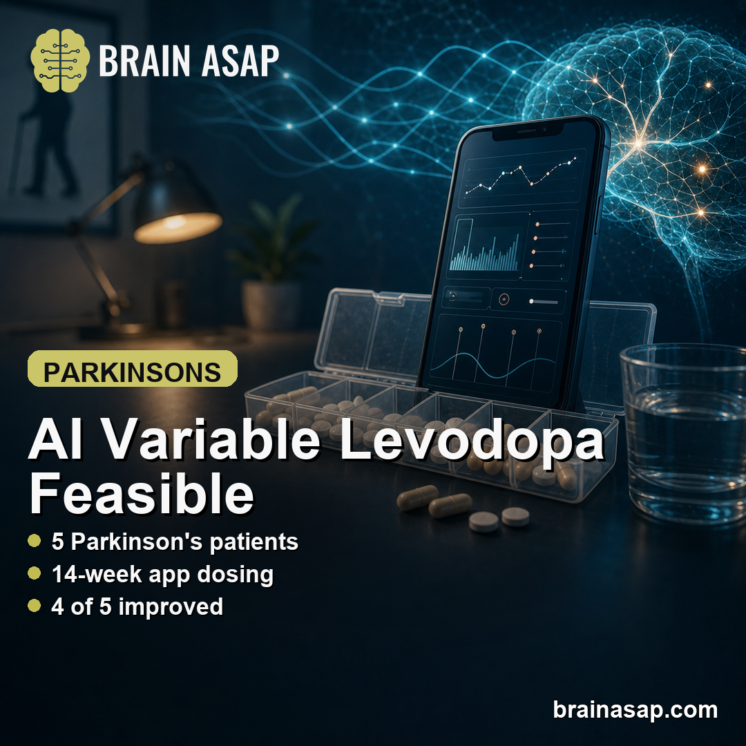 AI-Guided Variable Levodopa Feasible in 5 Parkinson's Patients