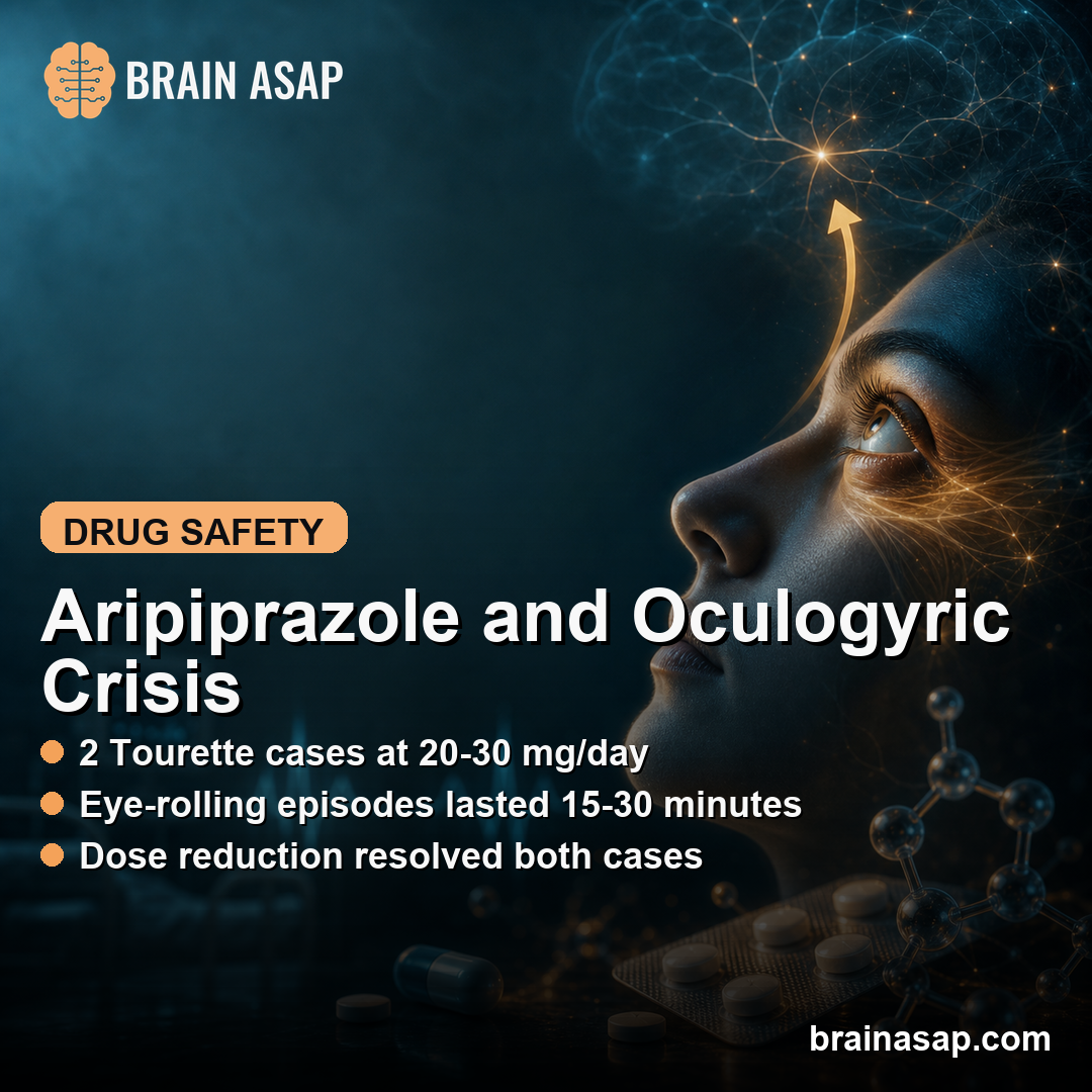 Aripiprazole Linked to Oculogyric Crisis in Tourette Case Reports