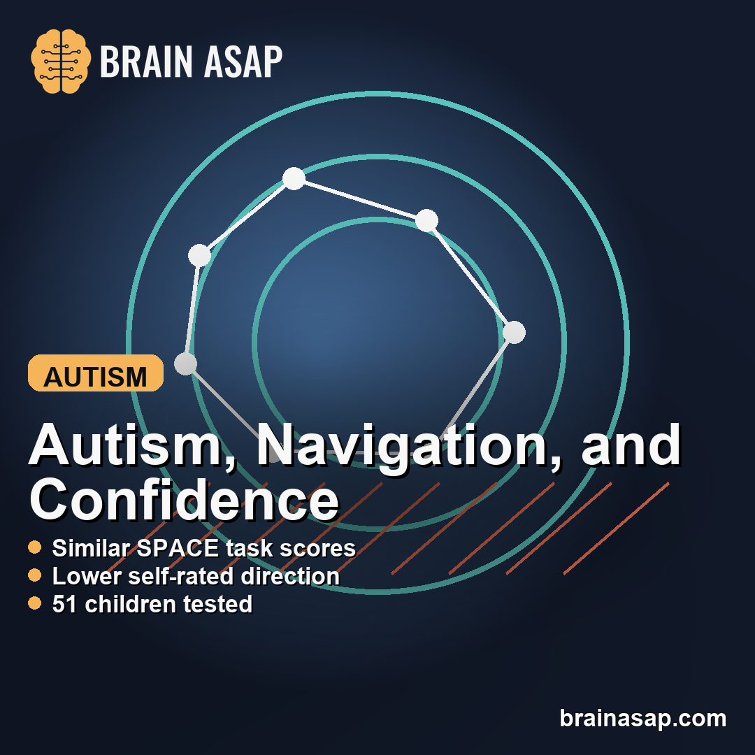 Autistic Children Rated Navigation Lower Despite Similar Task Performance