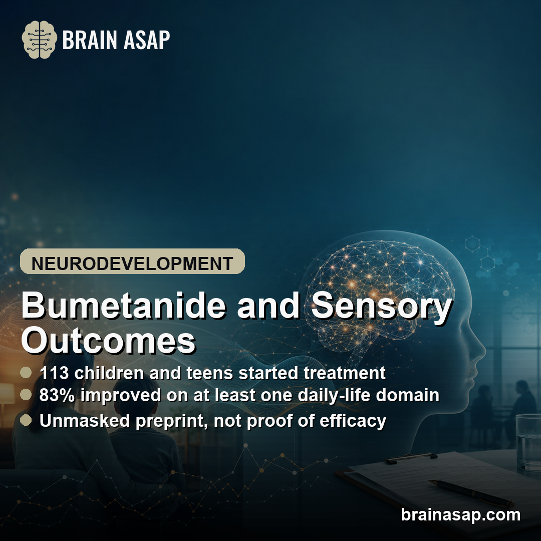 Bumetanide Study Captured Sensory-Reactivity Changes in Neurodevelopmental Disorders