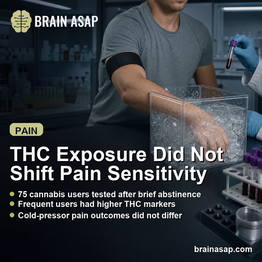 Cannabis Use Frequency and THC Exposure Did Not Change Brief-Abstinence Pain Sensitivity