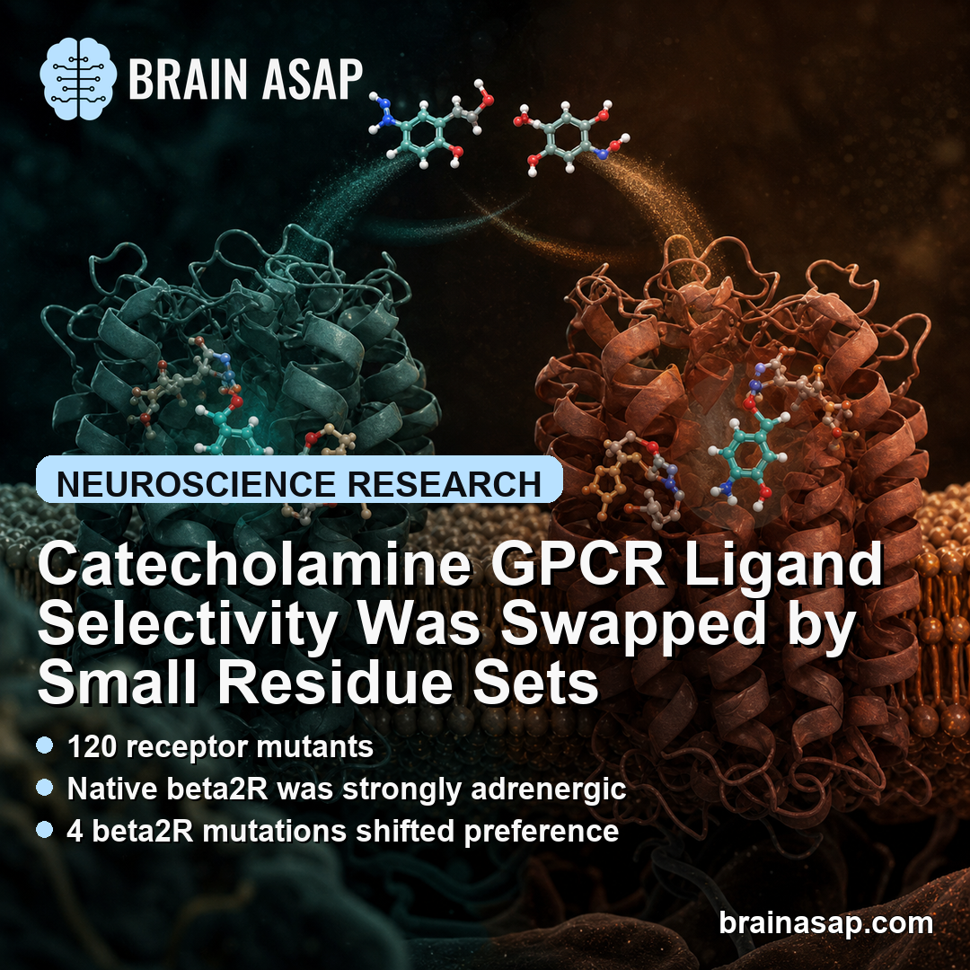 Catecholamine GPCR Ligand Selectivity Was Swapped by Small Residue Sets