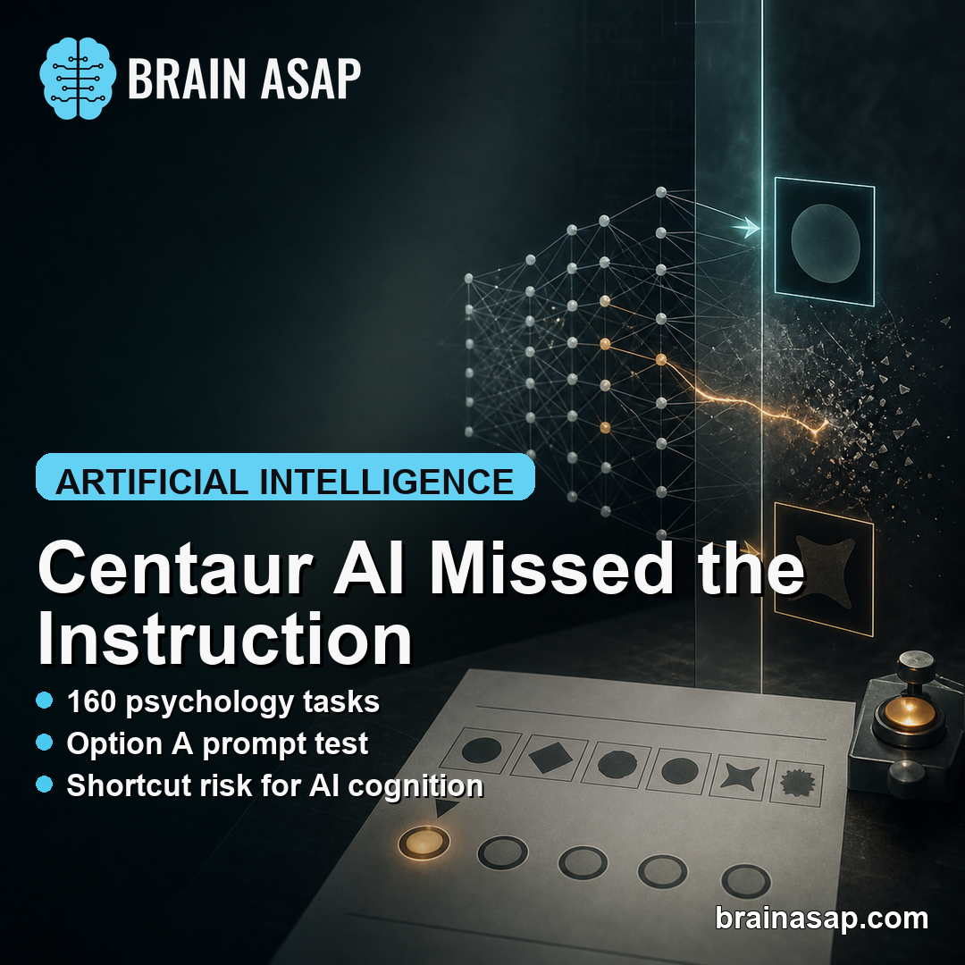 Centaur AI Model Passed Psychology Tests Without Following New Instructions