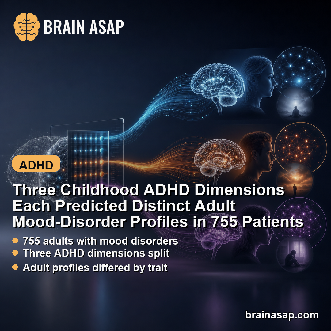 Three Childhood ADHD Dimensions Each Predicted Distinct Adult Mood-Disorder Profiles in 755 Patients