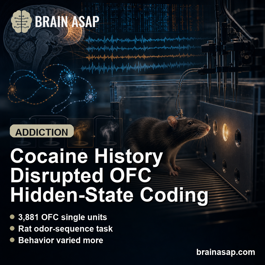 Prior Cocaine Use Disrupted Orbitofrontal Hidden-State Coding in Rats