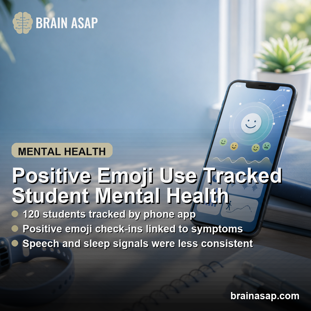Positive Emoji Use Tracked College Student Mental Health in Smartphone Study
