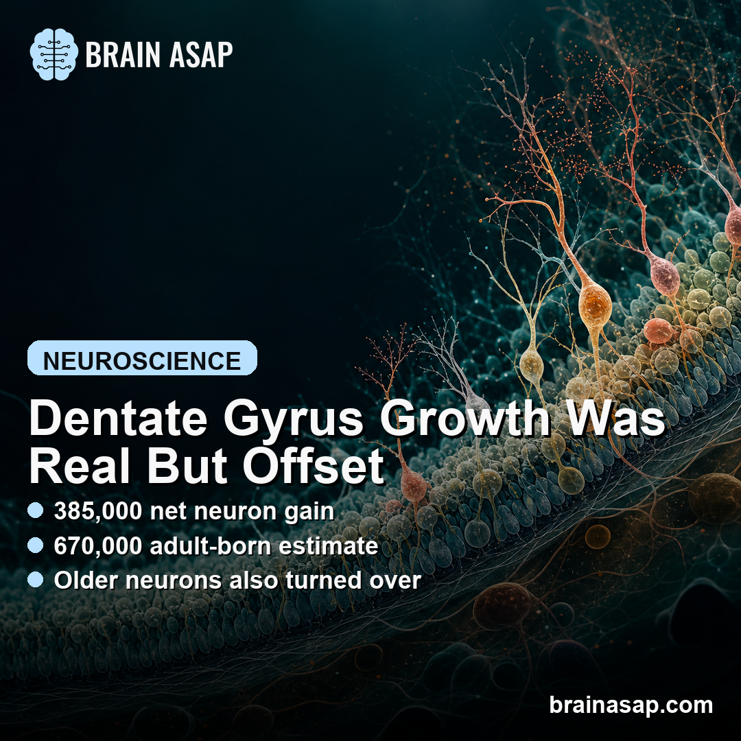 Dentate Gyrus Added 385,000 Granule Neurons Despite Neuron Turnover