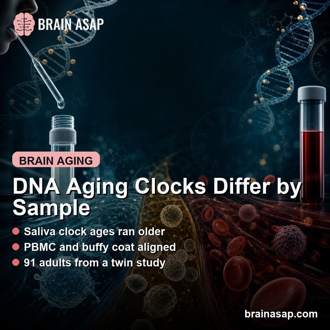 DNA Methylation Clock Ages Differed Across Saliva and Blood Samples
