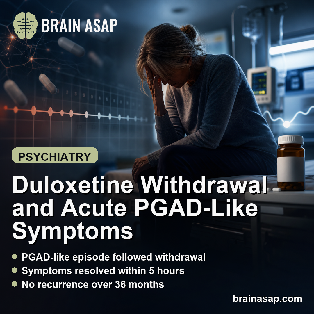 Duloxetine Withdrawal Linked to Acute PGAD-Like Episode in Case Report