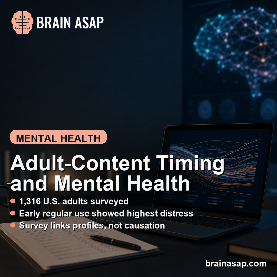 Early Regular Adult-Content Viewing Linked to Higher Distress Profile