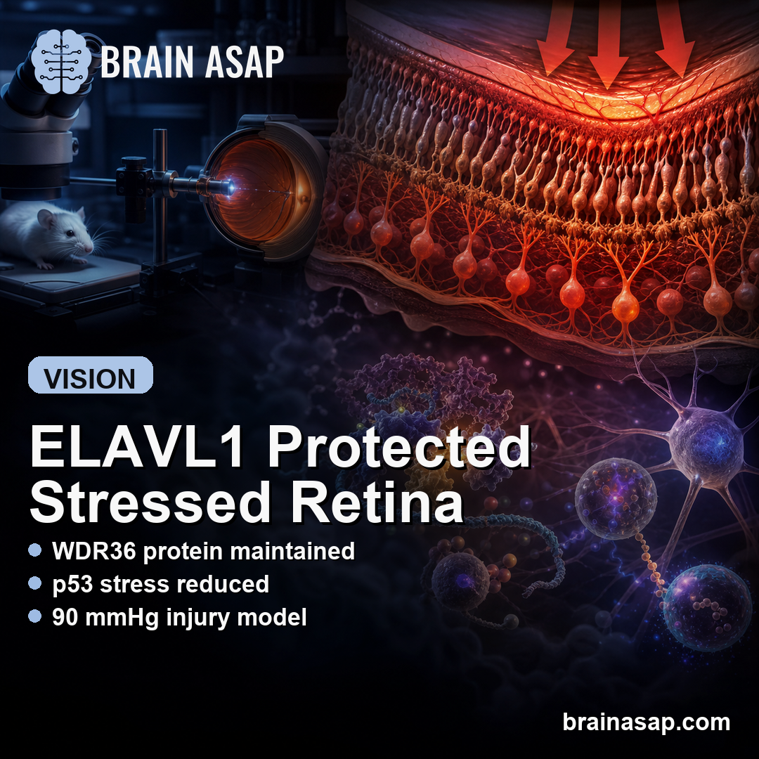ELAVL1-WDR36 Pathway Reduced Retinal Pressure Injury Markers