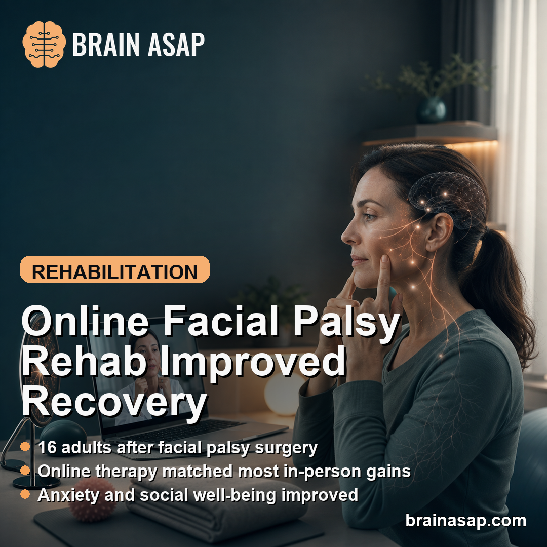 Online Emotional Training Improved Facial Palsy Recovery After Surgery