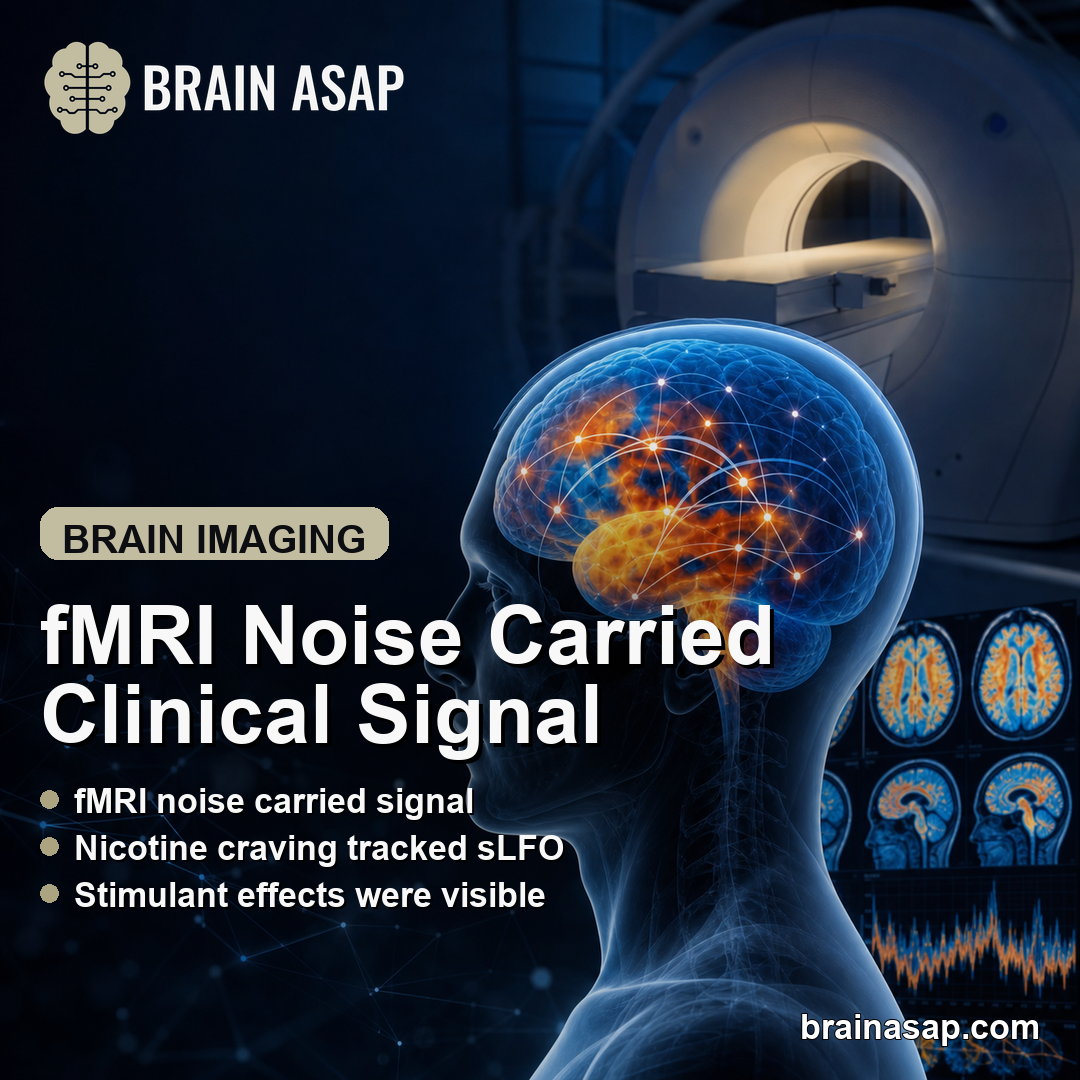 fMRI Noise Signal Tracked Nicotine Craving and Stimulant Effects