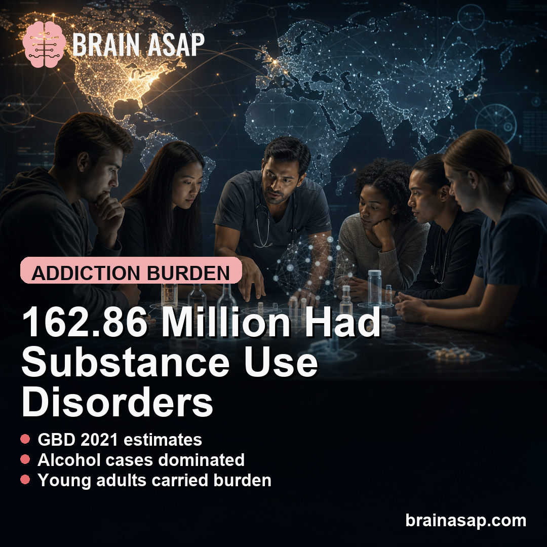 Substance Use Disorders Affected 162.86 Million People Globally in 2021
