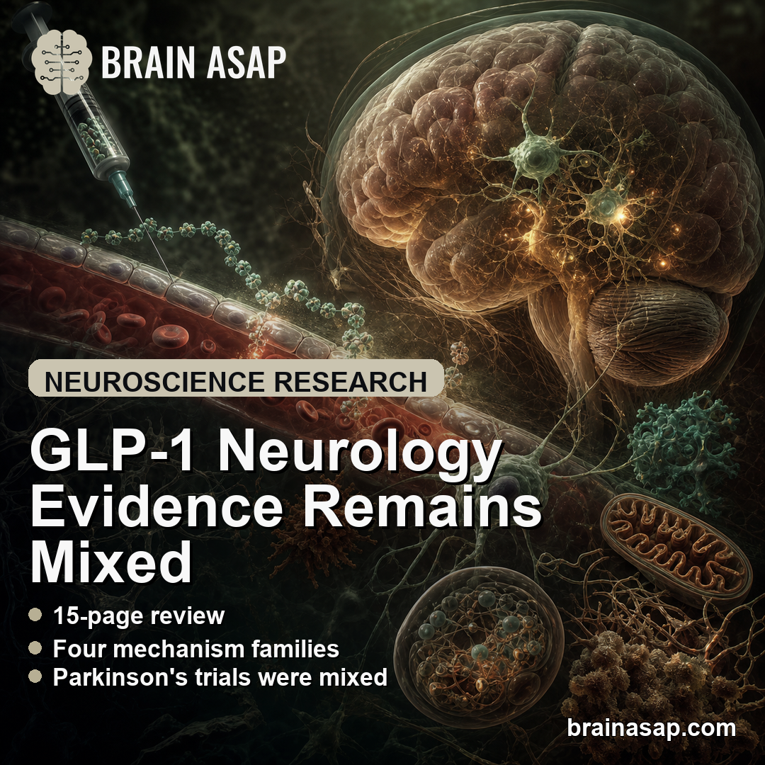 GLP-1 Agonists Show Mixed Neurology Trial Evidence Despite Strong Mechanisms