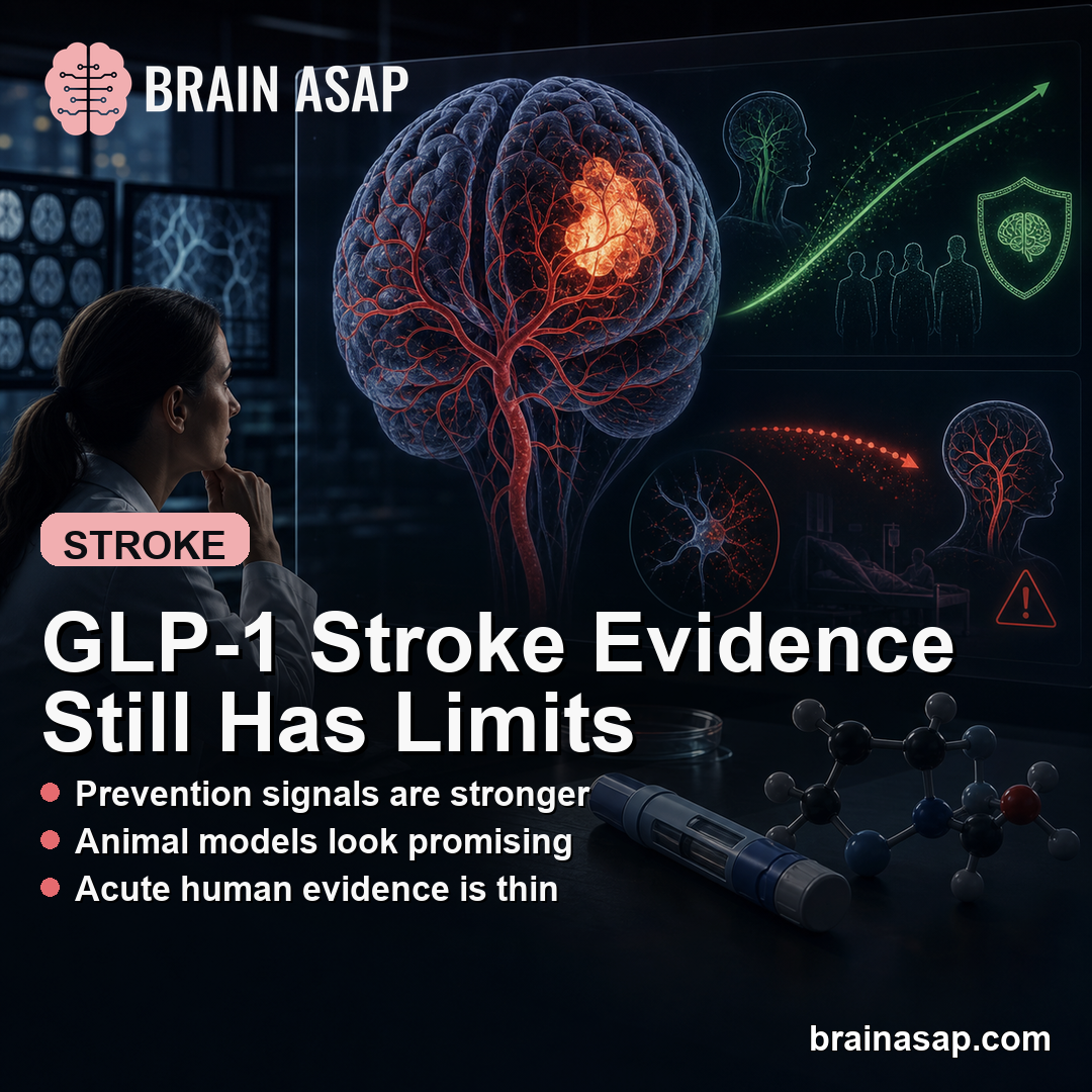 GLP-1 Receptor Agonists Not Ready for Acute Stroke Neuroprotection, Review Finds