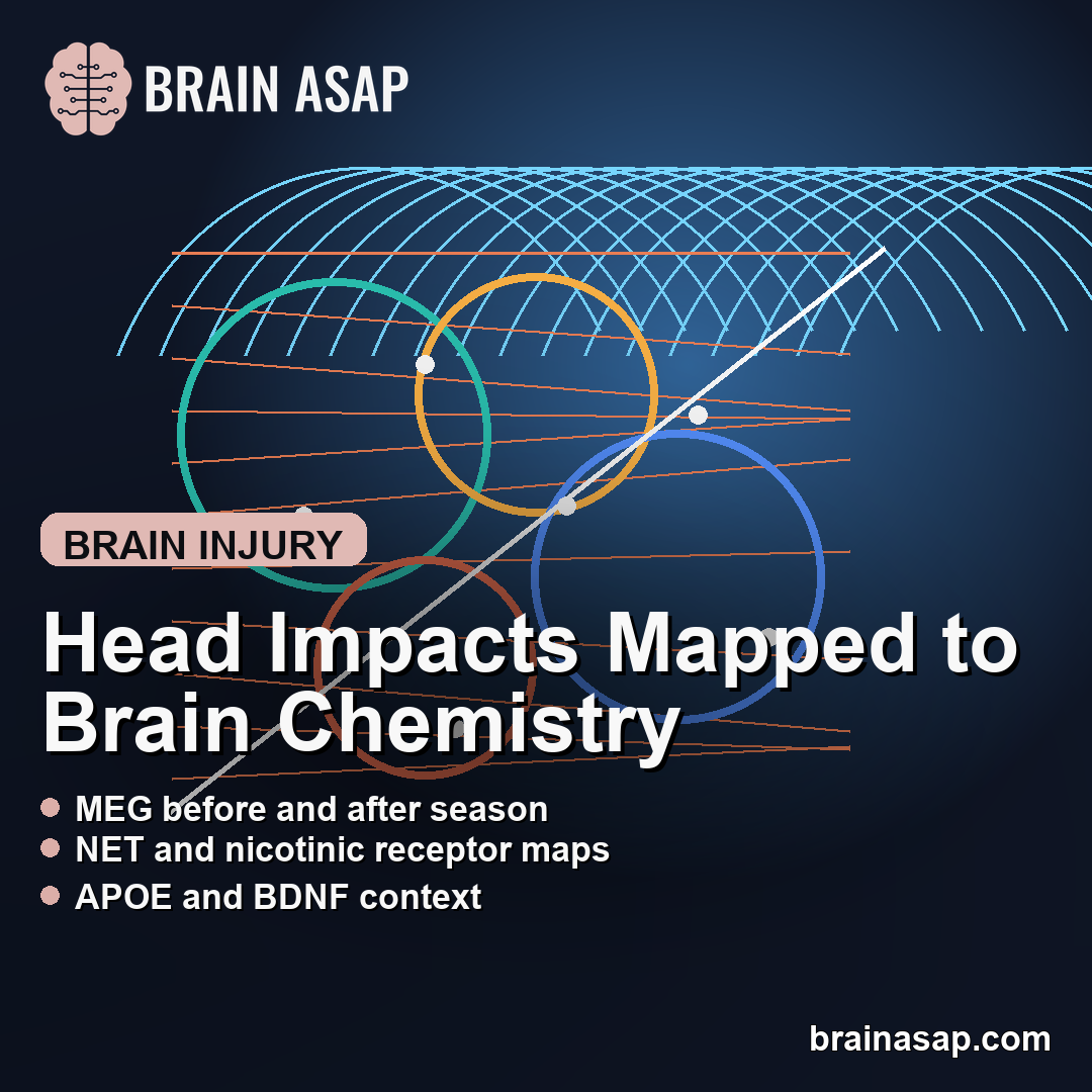 Head Impact MEG Changes Mapped to Neurochemical Brain Systems