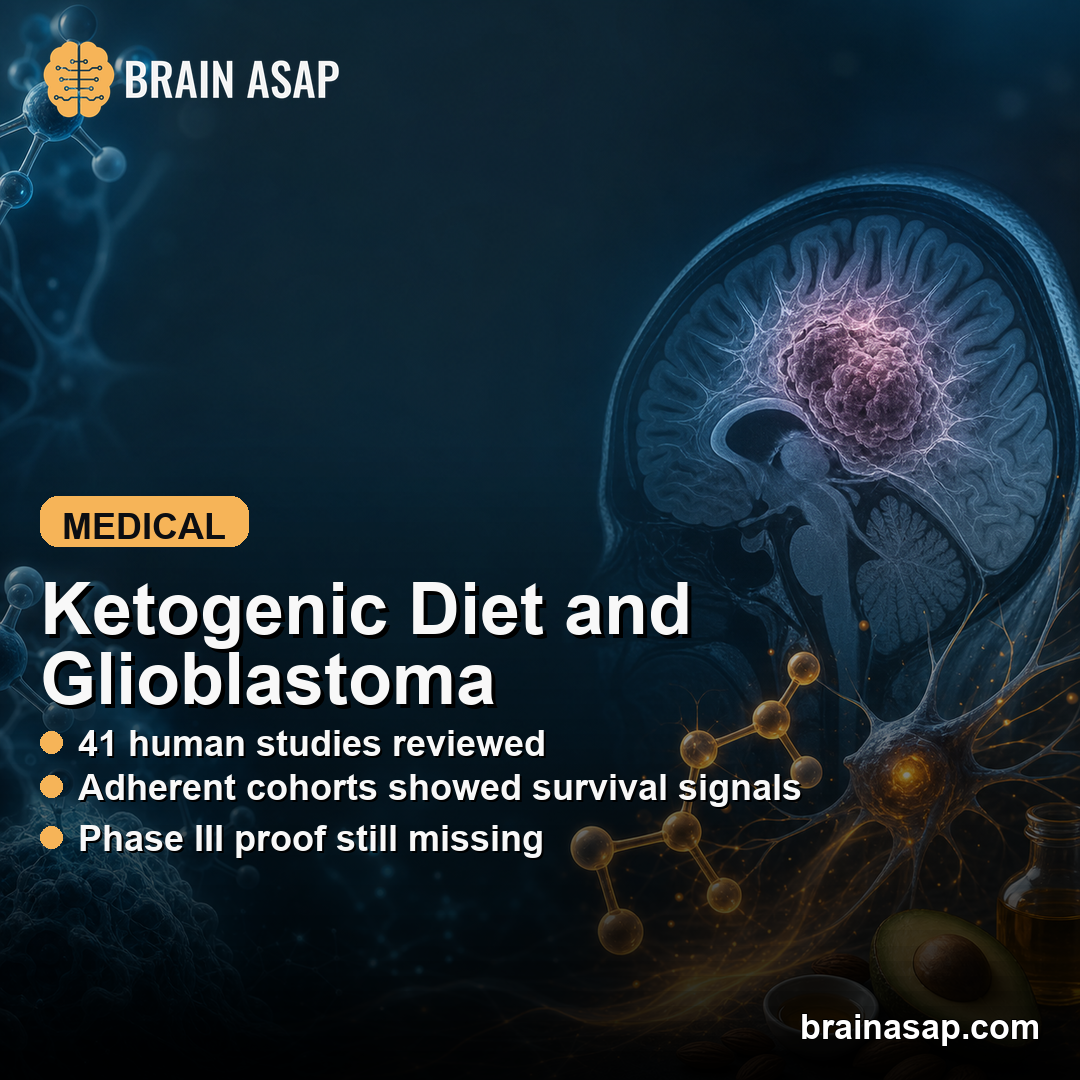 Ketogenic Diet Review Reported Glioblastoma Survival Signals Without Phase III Proof
