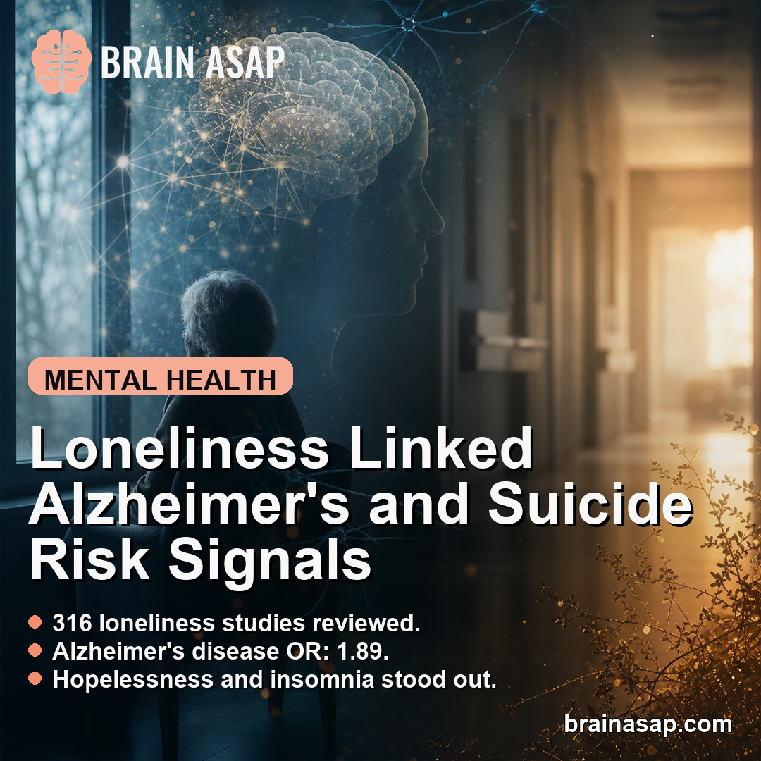 Loneliness Linked Alzheimer's Disease and Suicide Risk Signals