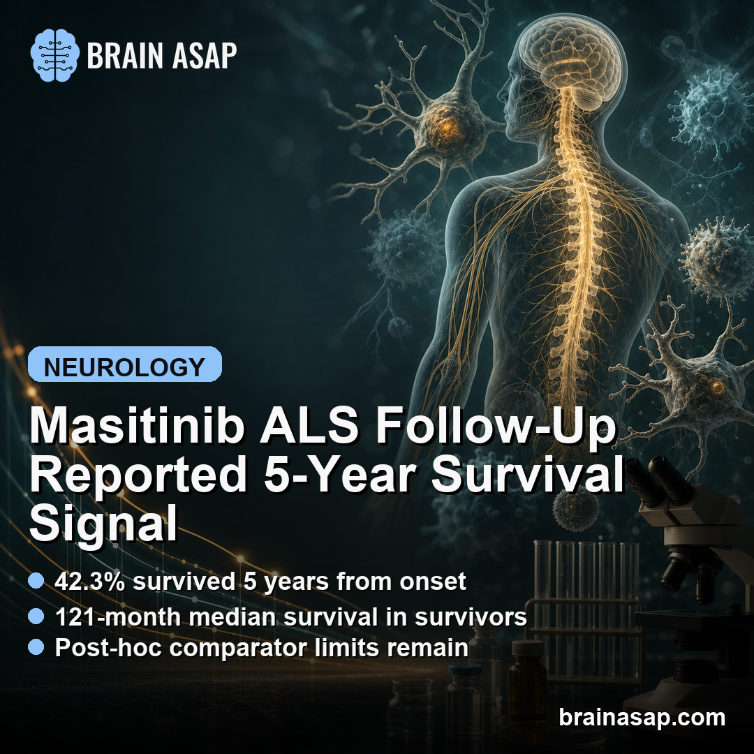 Masitinib ALS Follow-Up Reported Higher 5-Year Survival
