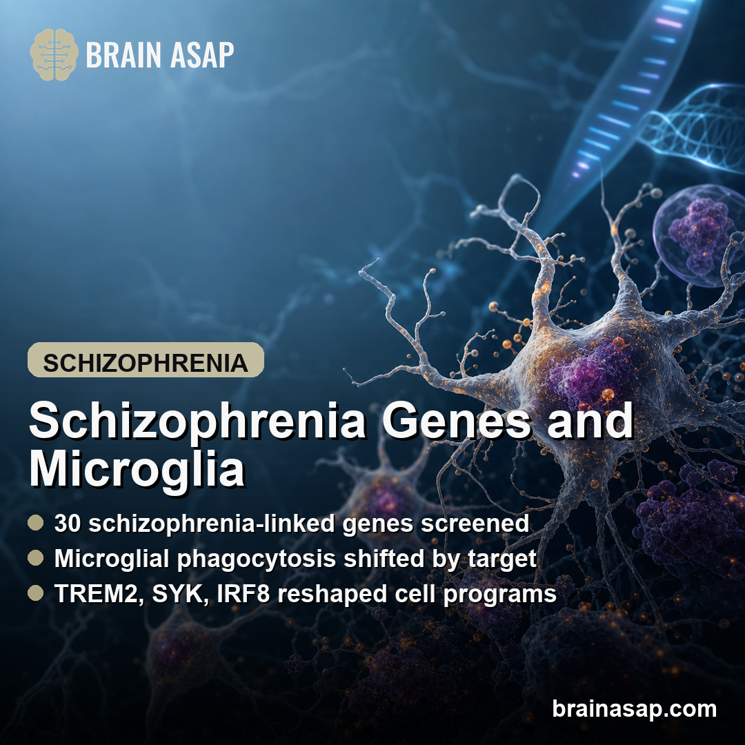 Microglia CRISPR Screen Linked Schizophrenia Genes to Phagocytosis